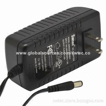 External 42W US Plug-in Switching Power Supply, 100-240VAC, 50/60Hz, Erp, CEC Level V, MEPS IV